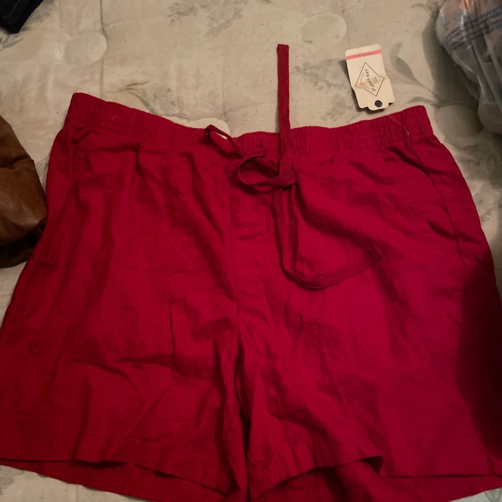 Jc penny lounge red shorts